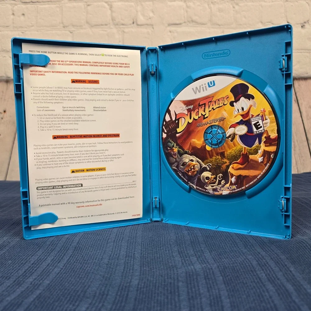 Disney DuckTales Remastered Nintendo Wii U WUP P WDKE Capcom Video Game